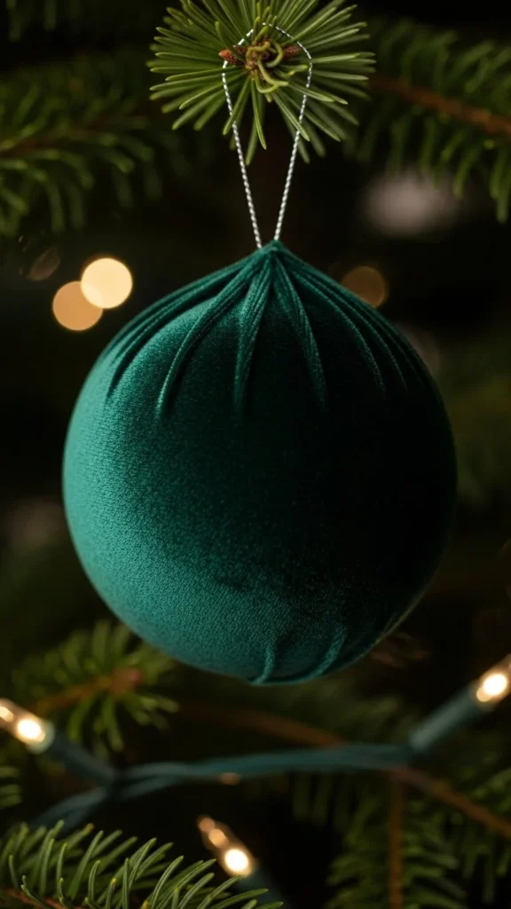Velvet-Wrapped Baubles