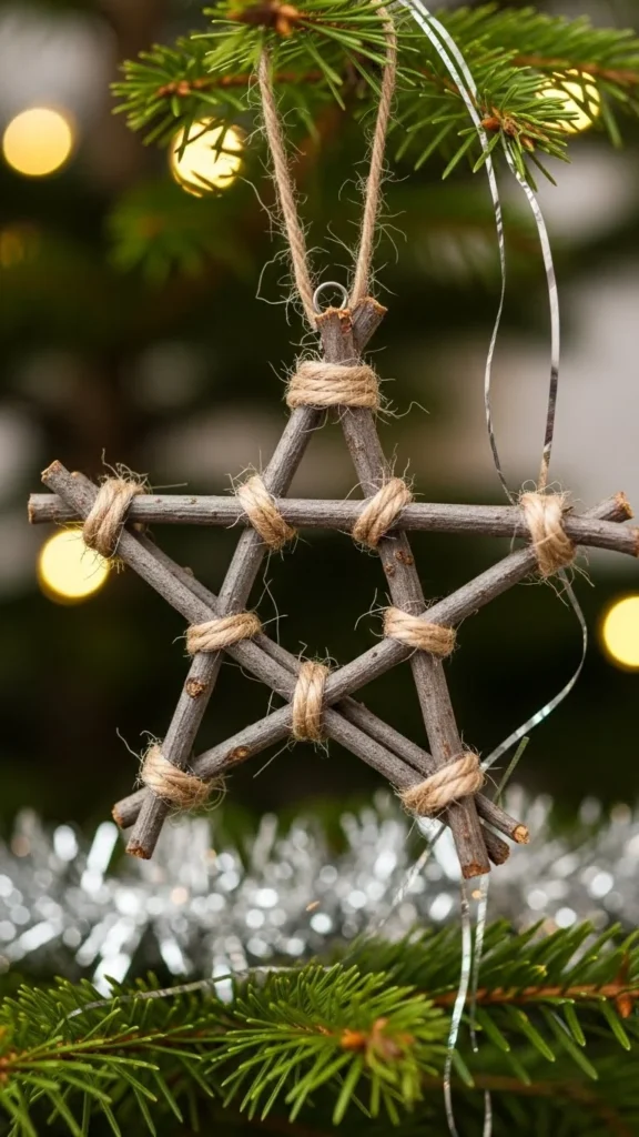 Rustic Twig Star Ornament