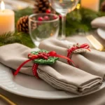 20 Elegant Christmas DIY Napkin Rings That Elevate Your Dinner Setting