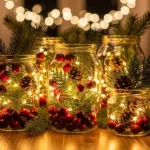 22 Gorgeous Christmas DIY Centerpiece Jars That Highlight Your Decor