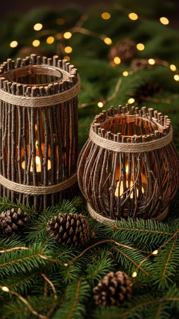 Branch-Wrapped Woodland Cups