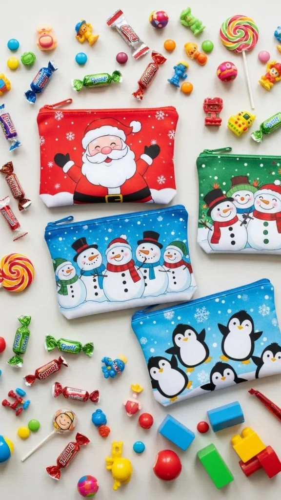 Christmas Character Zip Bags