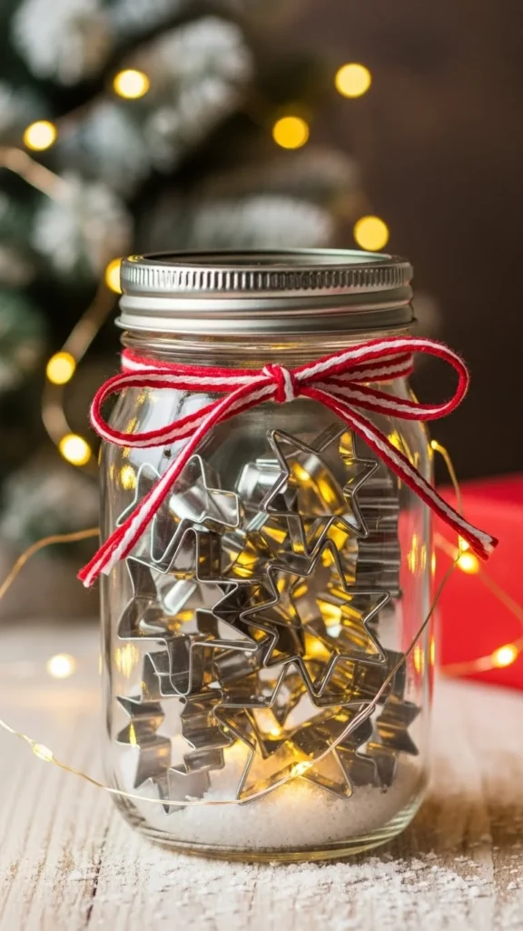 Christmas Cookie Cutter Jar