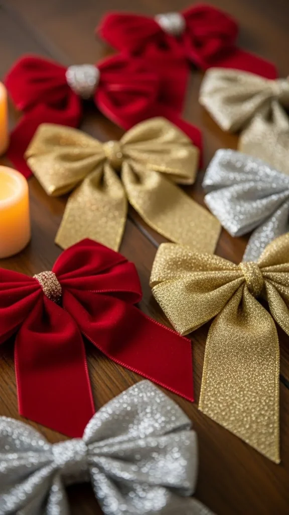 Christmas DIY Ribbon Bows