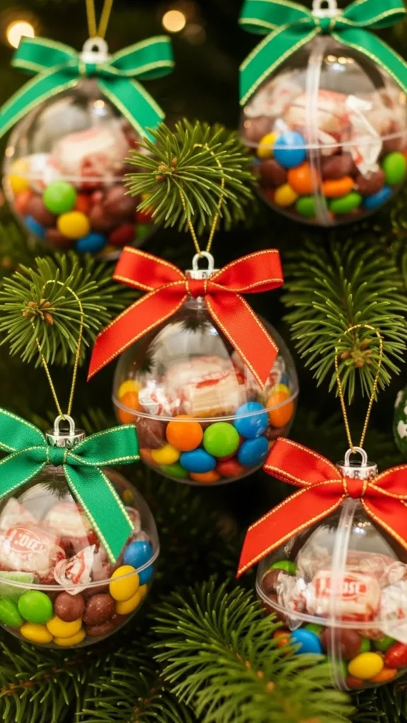 Clear Ornament Treat Balls