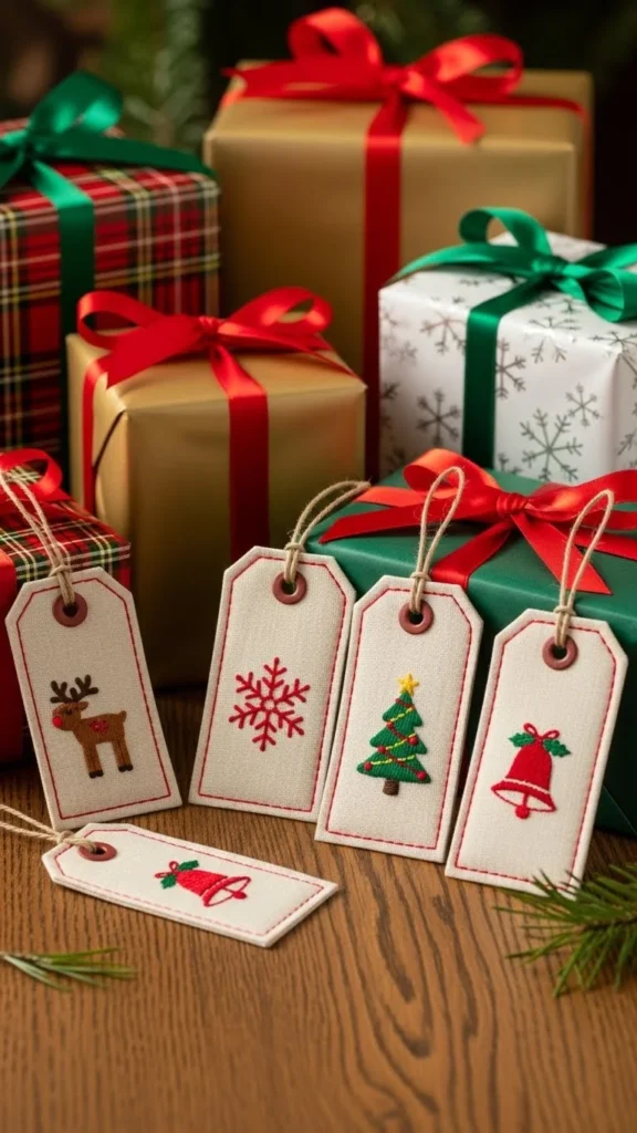 Cozy Fabric Gift Tags