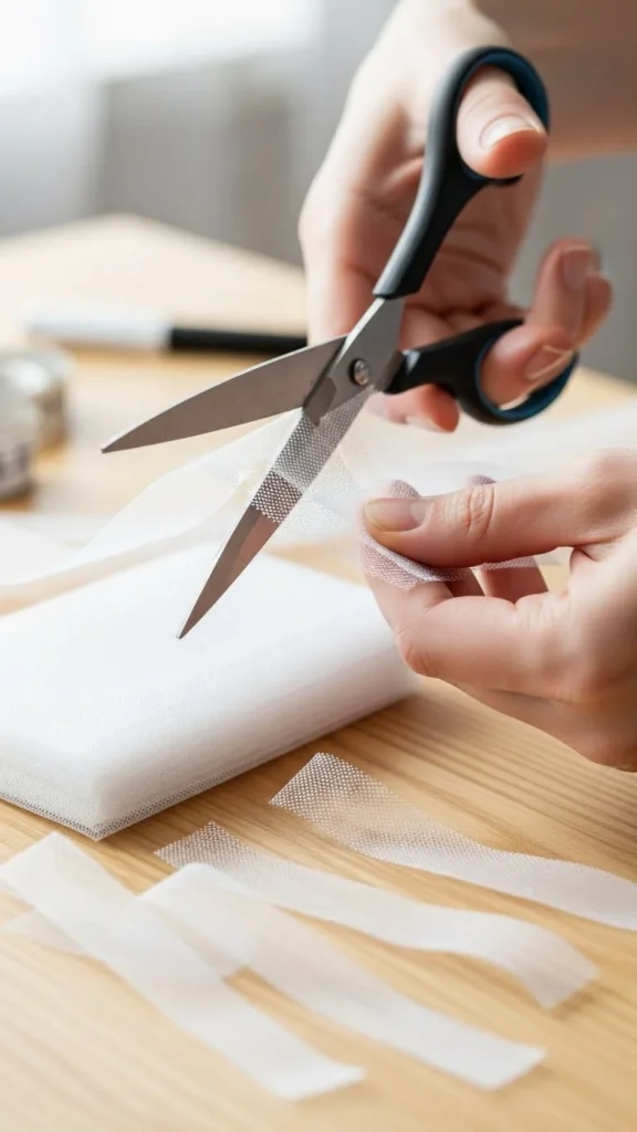 Cut and Prepare Your Tulle