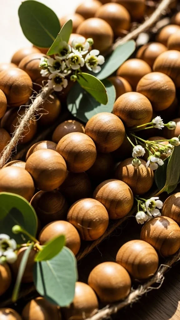 DIY Beaded Wood Banner