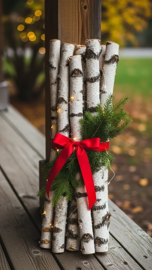 DIY Birch Log Bundle