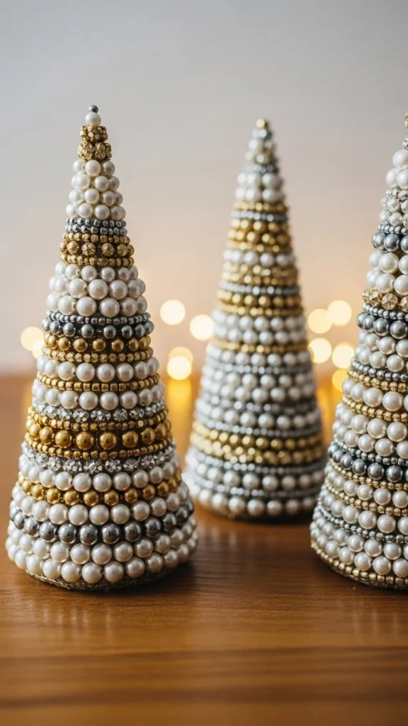 DIY Christmas Bead Trees