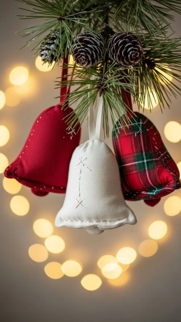 DIY Christmas Fabric Bells