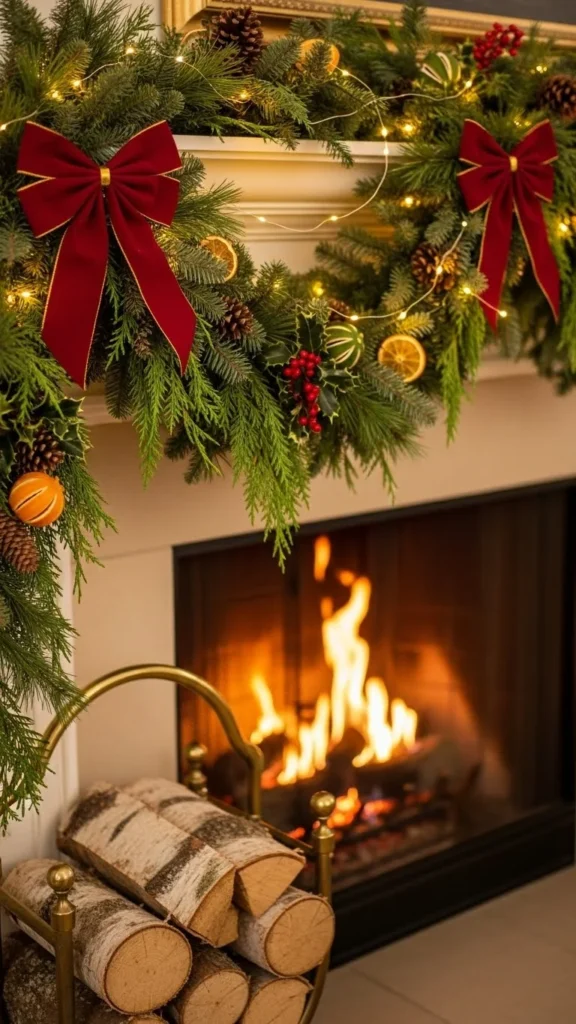 DIY Christmas Garland Ties