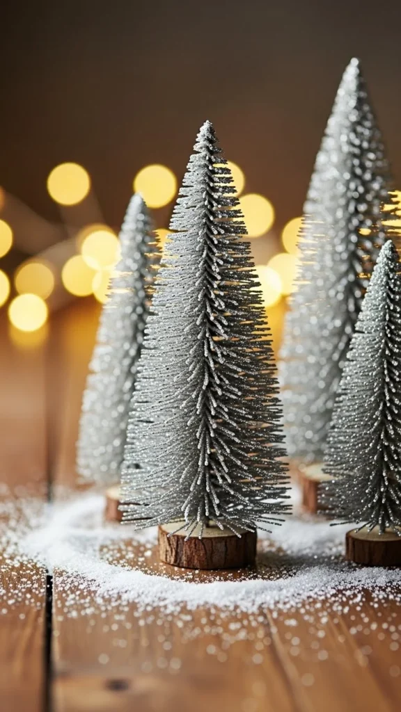 DIY Christmas Glitter Trees