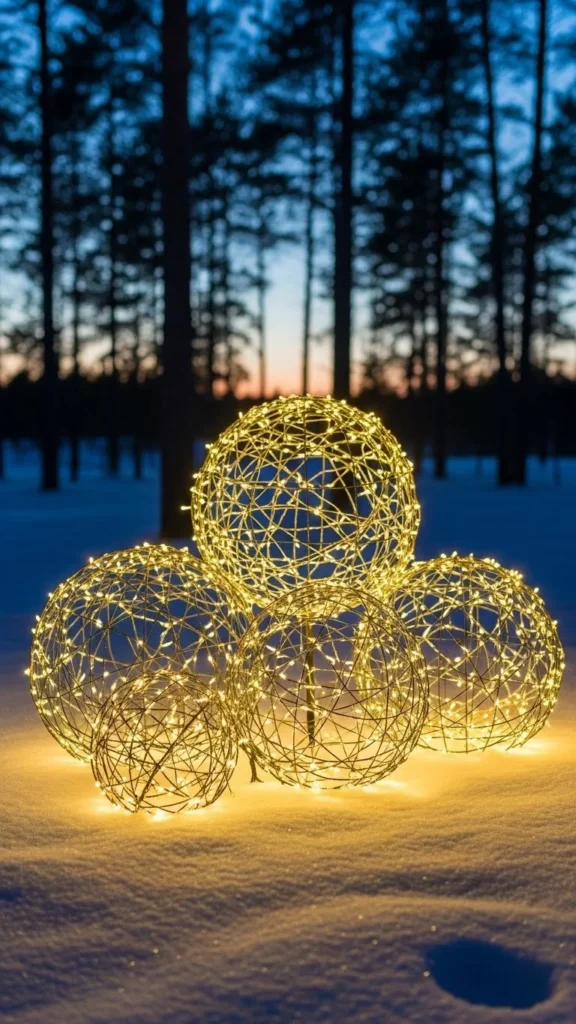 DIY Christmas Light Orbs