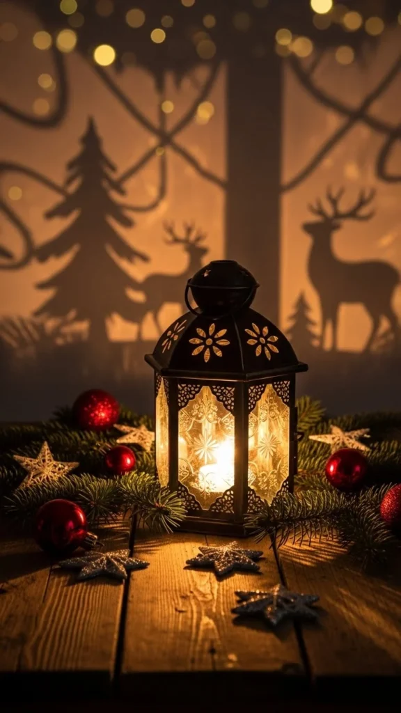 DIY Christmas Shadow Lanterns