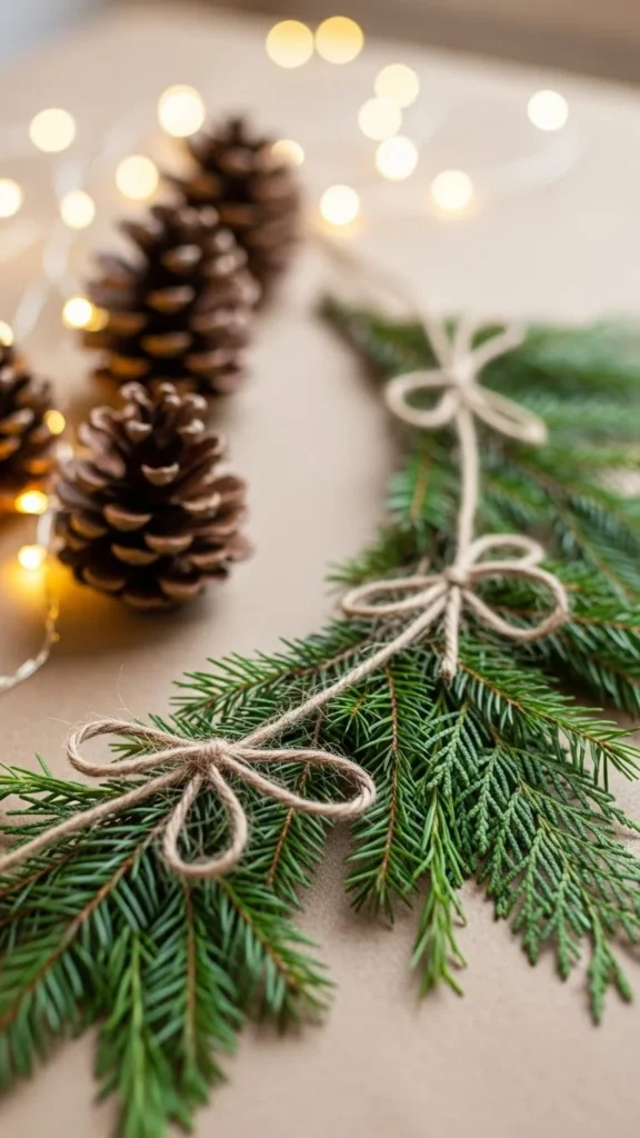 Evergreen Garland Banner