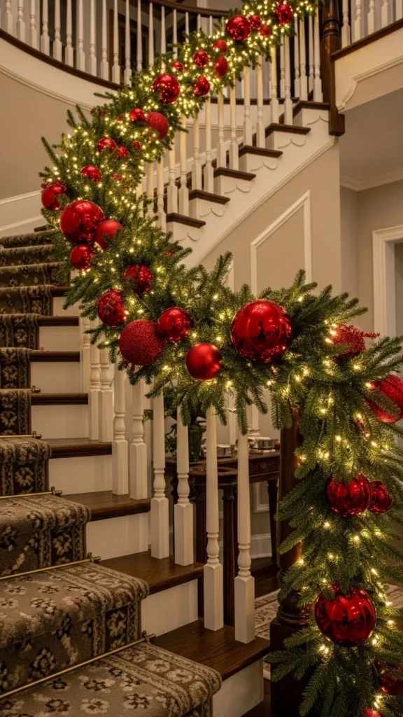 Evergreen Stair Garland