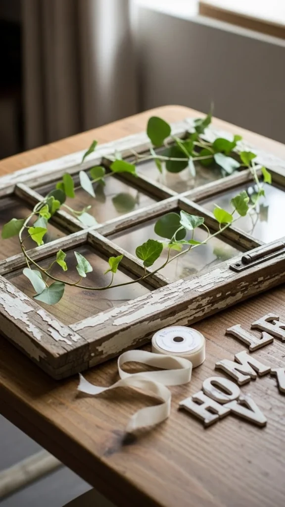 Farmhouse Window Frame Sign