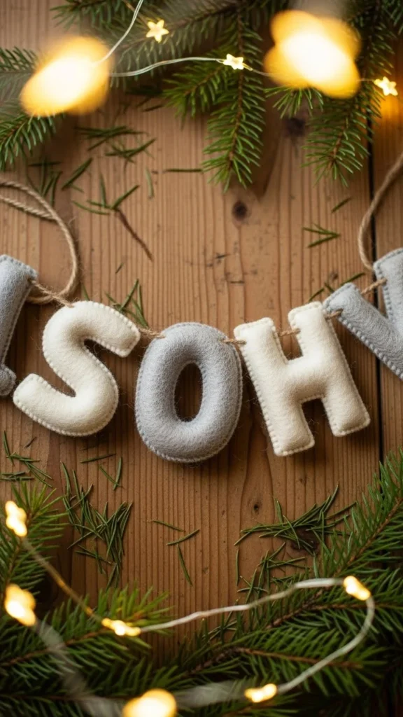 Felt Letter Garland