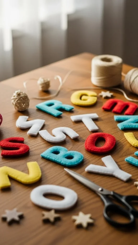 Felt Letter Garland Sign