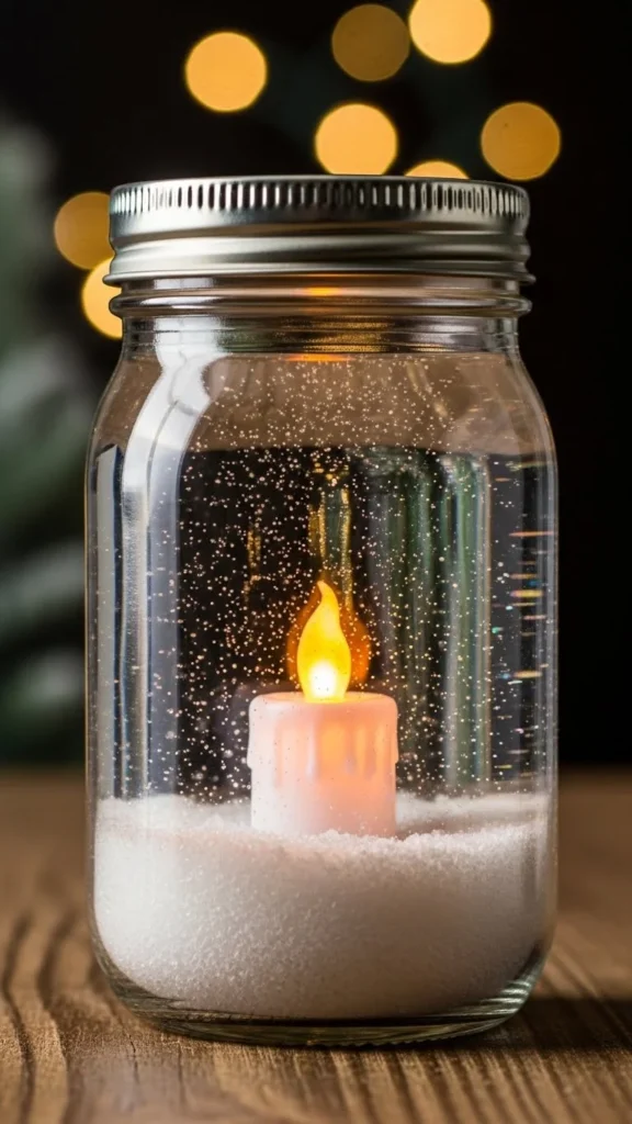 Glitter Snowstorm Jar