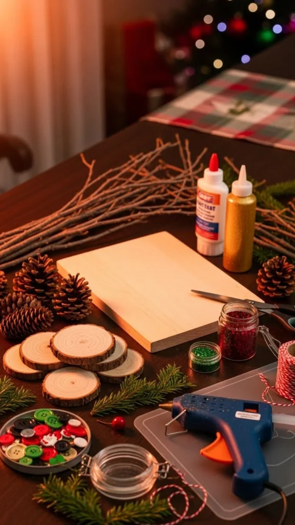 Glittery Ornament Cluster Sign