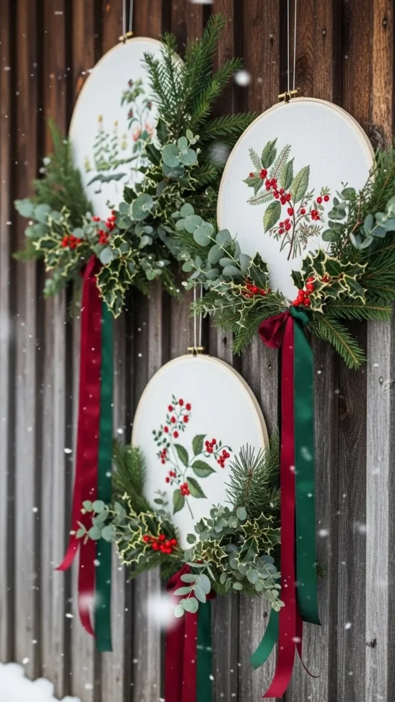 Holiday Hoop Wreaths