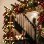 How to Decorate Mirrors With DIY Christmas Garlands