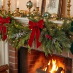 How to Make Cute DIY Christmas Garland Ties for Mantels