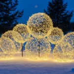 How to Make Glowing DIY Christmas Light Orbs for Your Yard