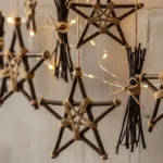 How to Make Rustic DIY Christmas Stick Stars for Walls
