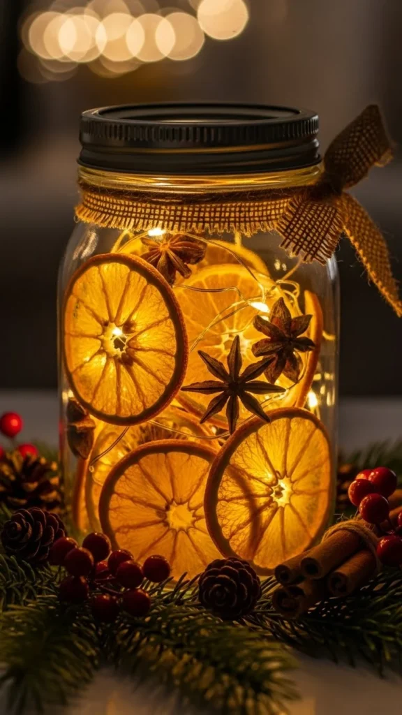 Jar with Dried Citrus Slices