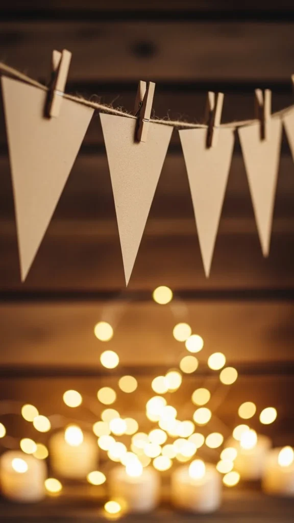 Kraft Paper Pennant Banner