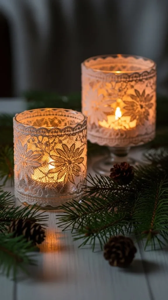 Lace-Wrapped Soft Glow Cups