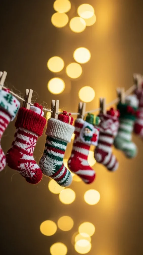 Mini Stocking Garland