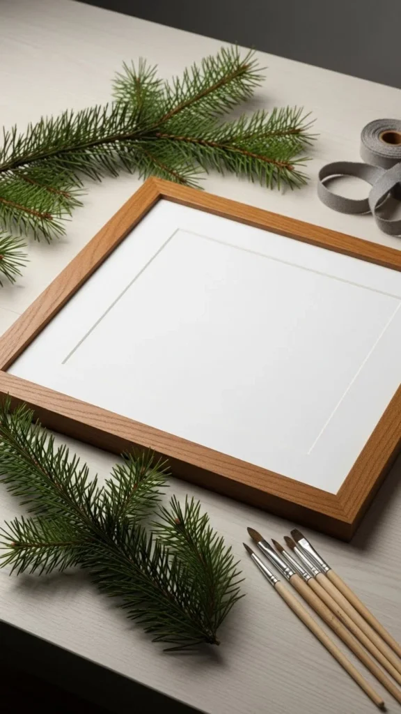 Minimal White and Wood Sign