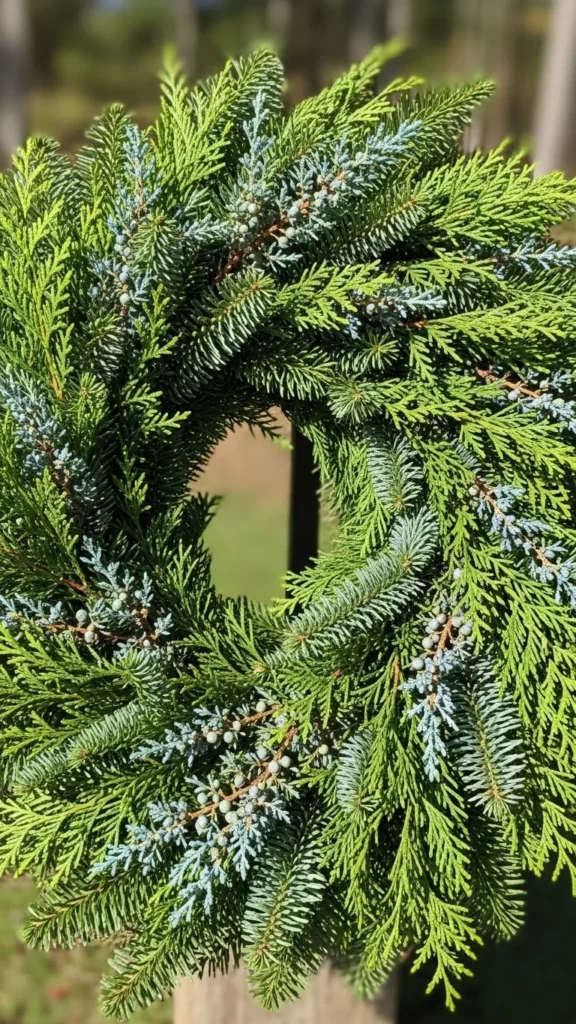 Mixed Greenery Layered Wreath