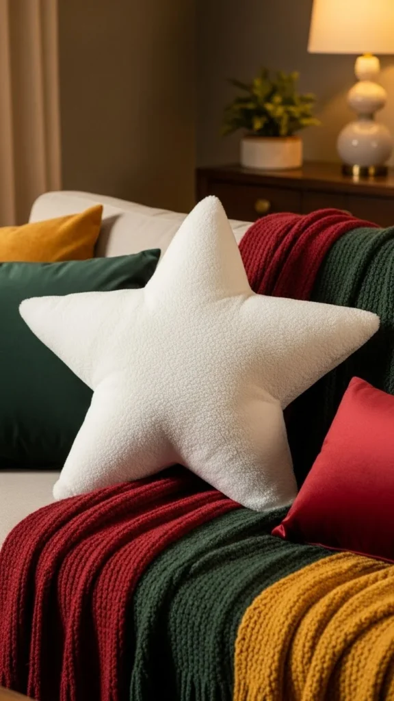 Oversized Star Plush Pillow