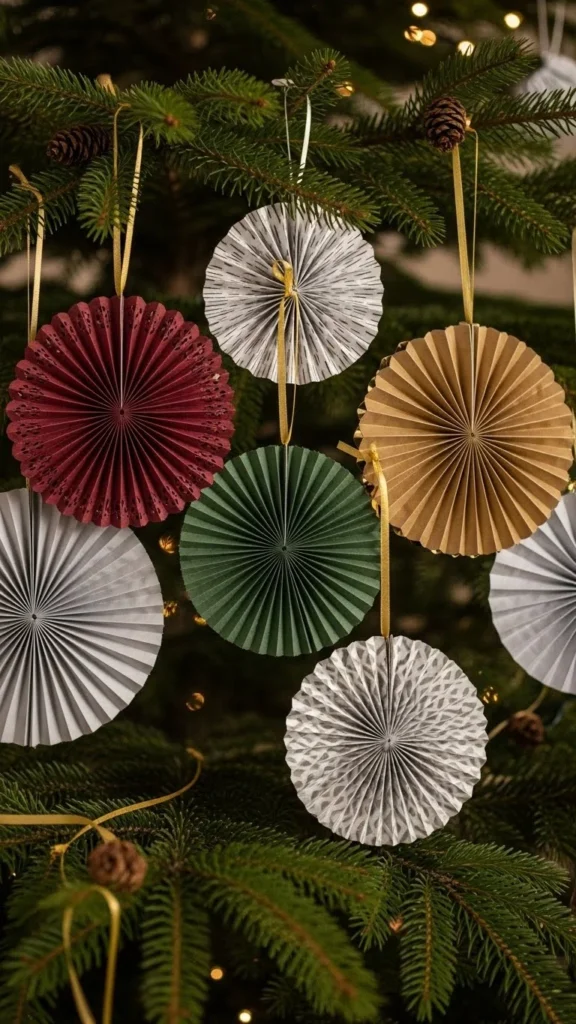 Paper Fan Ornaments
