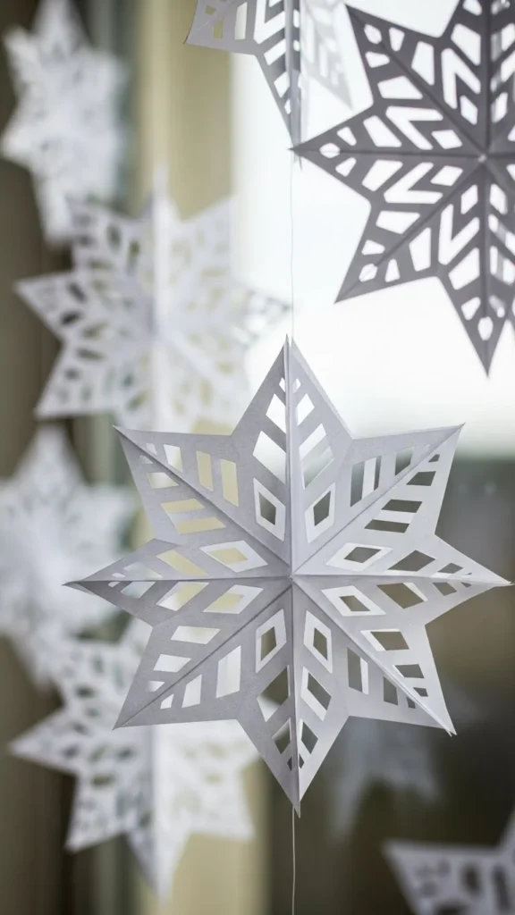 Paper Snowflake Banner