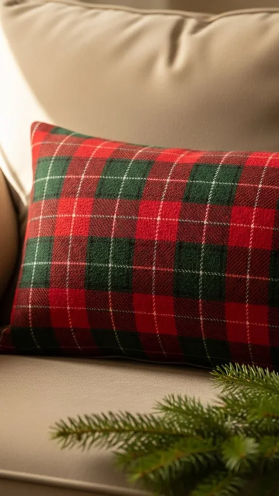 Plaid Flannel Envelope Pillow