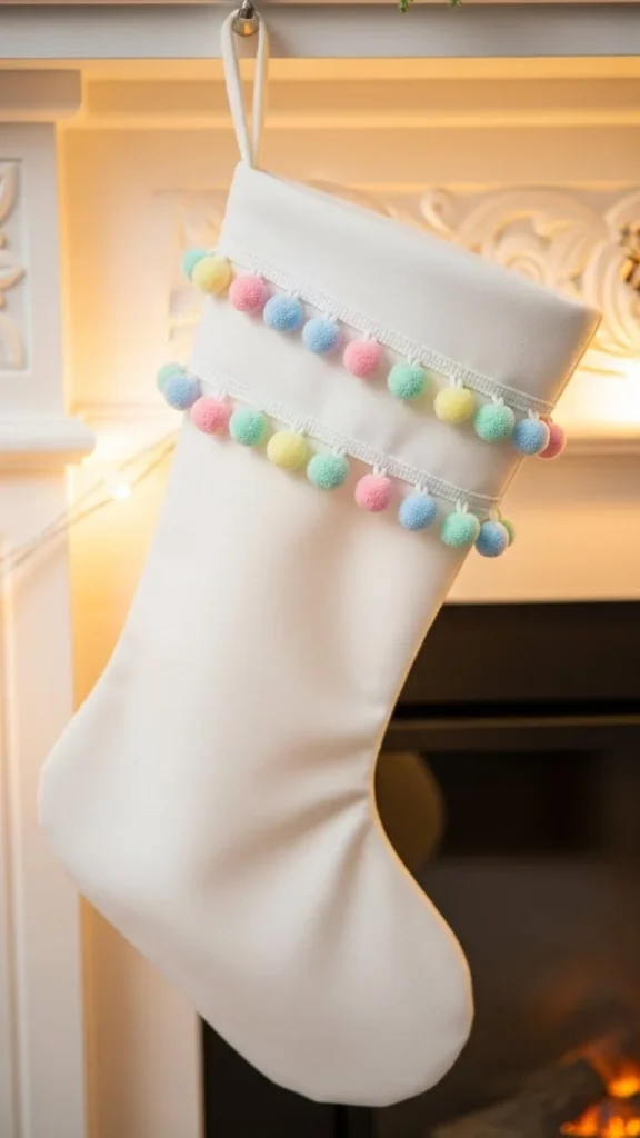 Pom-Pom Fringe Stocking