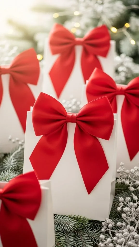 Red Ribbon Bow Bags