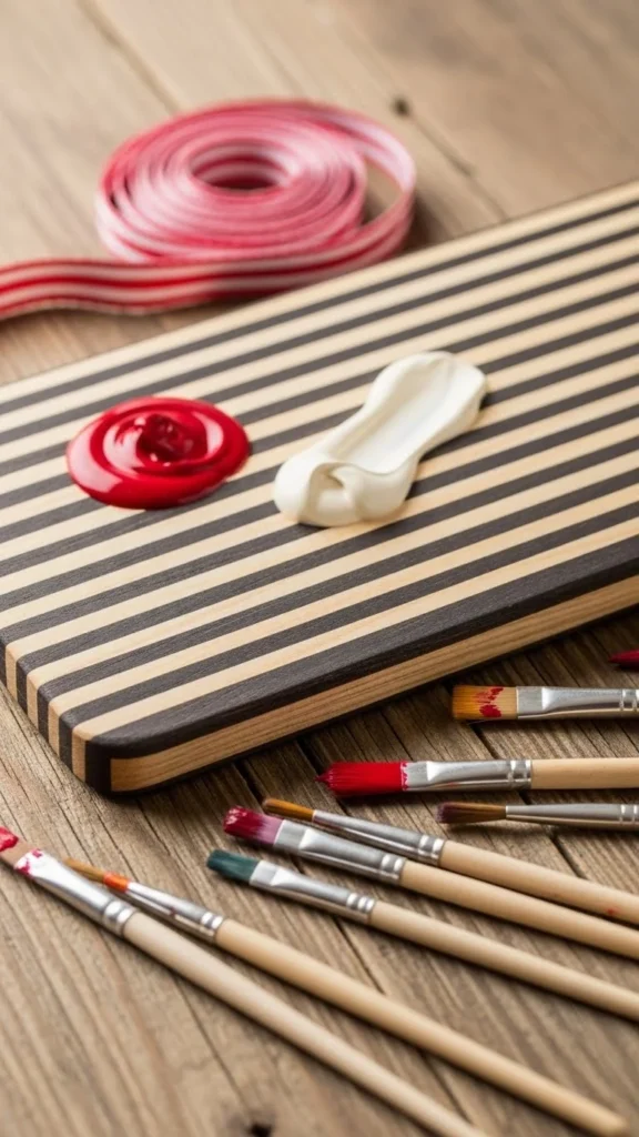 Red and White Candy Cane Sign