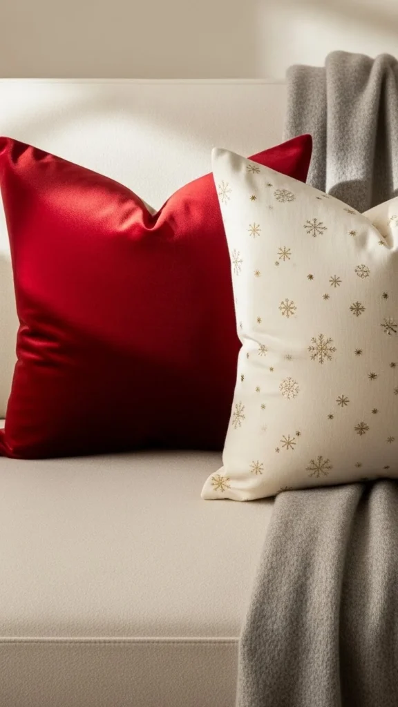 Reversible Christmas Quote Pillow