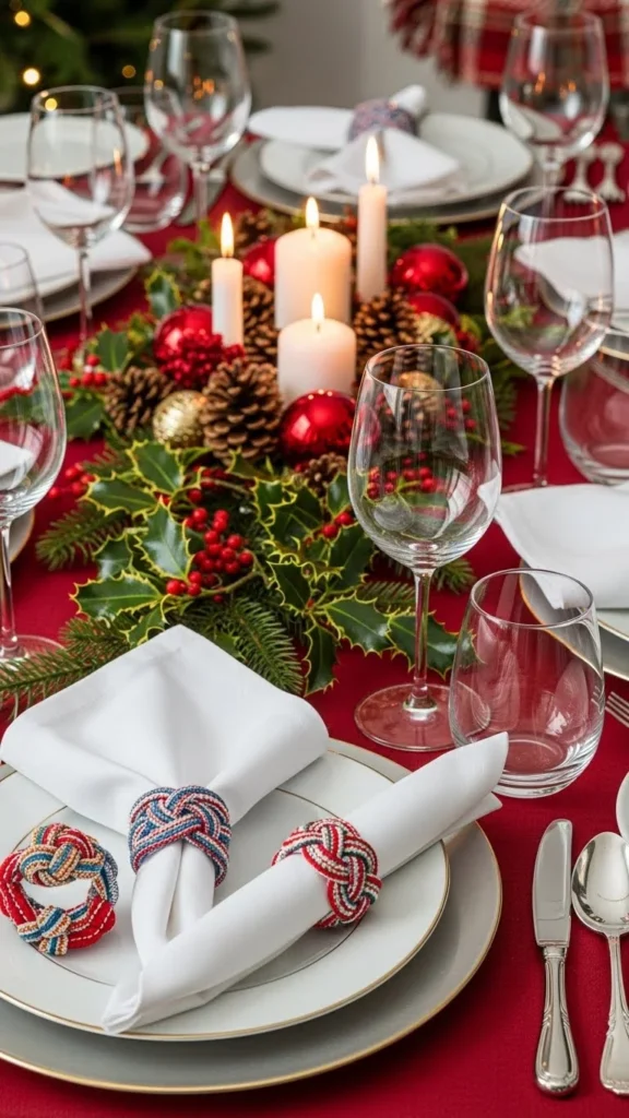 Rustic Fabric Napkin Rings