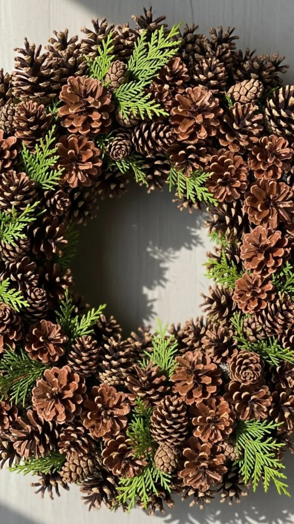Rustic Pinecone Forest Wreath