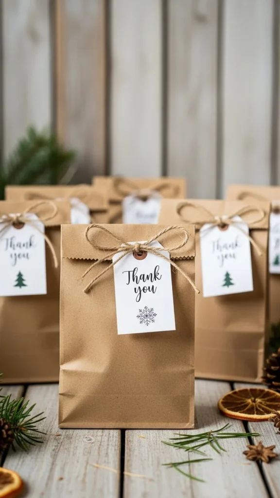 Rustic Twine & Tag Treat Bags
