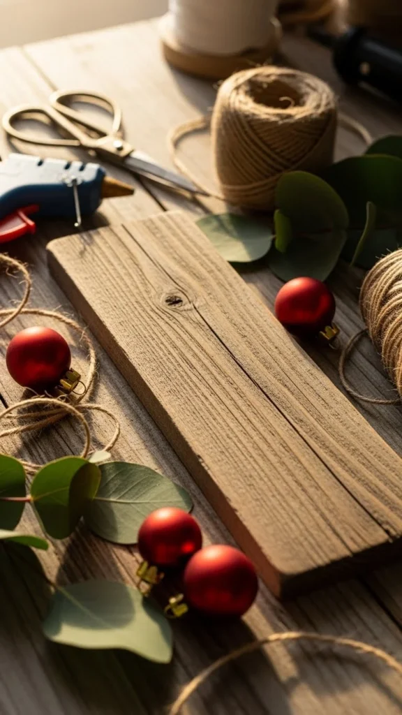 Rustic Wooden “Merry” Sign