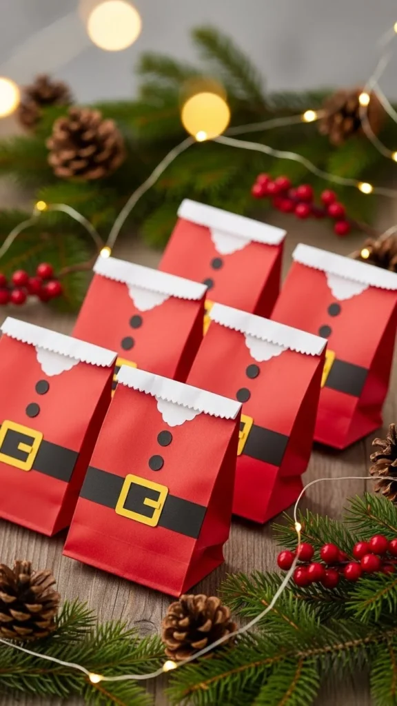 Santa Belt Treat Bags